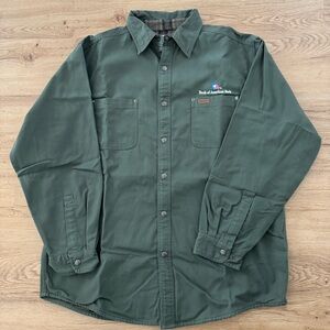 Vintage Carhartt Canvas Flannel Lined Button Up Jacket